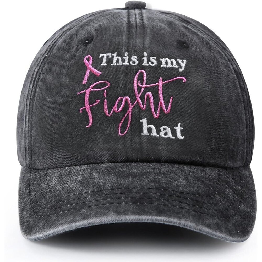 Breast Cancer Awareness Cap Unisex Cotton Comfort Survivor Gift